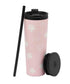 Prickly Pear Travel 24oz 2 in 1 Tumbler Daisy Pink