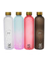 Prickly Pear 1 Liter Water Tracking Bottle Black