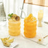 Honeybee 330ML Borosilicate Vintage Glass With Straw Set of 4