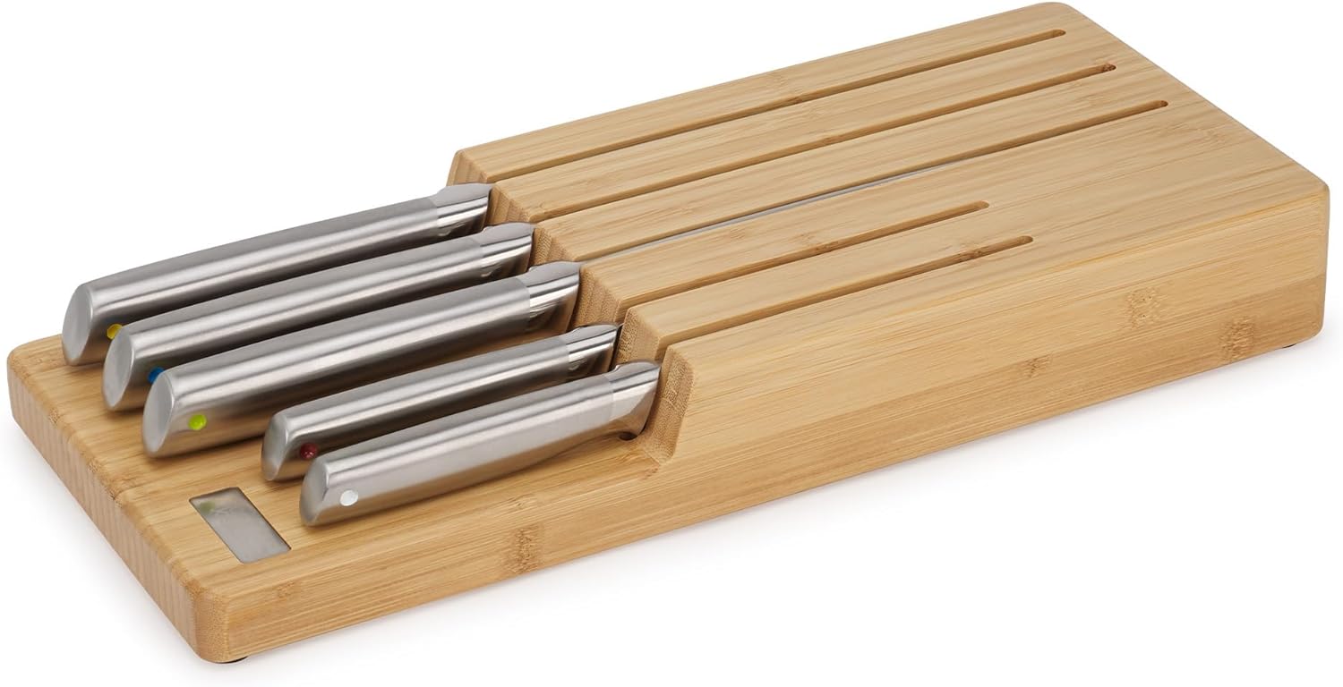 Joseph Joseph Elevate Steel Knives Bamboo Store Set of 5