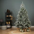 Kaemingk Alba Fir – Snowy, 180cm, Christmas Holiday Tree, Festive Xmas Home Décor, Seasonal Floor Decoration, Evergreen Accent