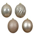 Kaemingk Bauble Shatterproof Gl  Mt  Sh  Mould Mix Pearl 14cm