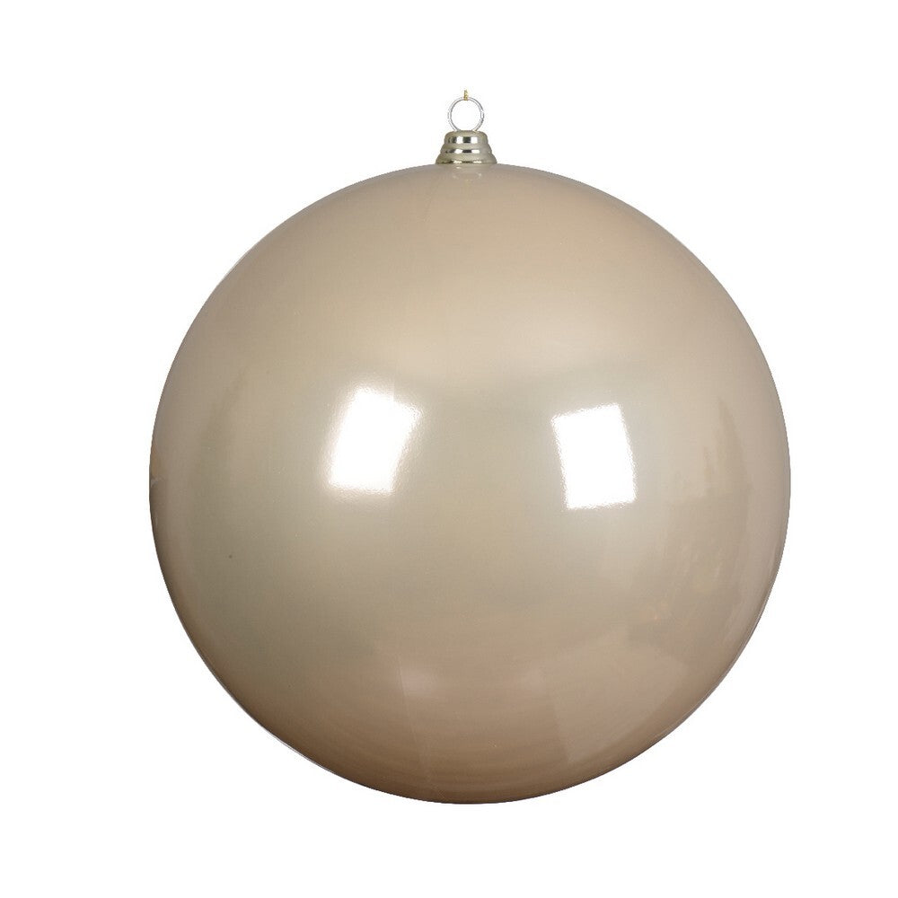 Kaemingk Baubles – Shatterproof Shiny Pearl, 40cm, Christmas Holiday Decoration, Festive Xmas Tree Ornament, Seasonal Home Décor Accent
