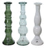 Kaemingk Candleholder RecycLED Glass Glossy Shiny Asstd