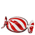 Kaemingk Tray Glass Candy Red And White 3cm