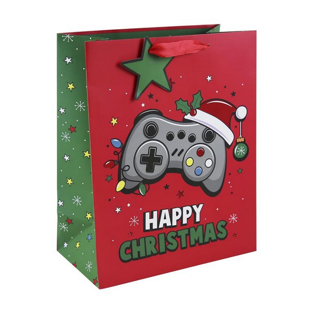 Eurowrap Happy Xmas Gaming Large Bag X-34075-2C