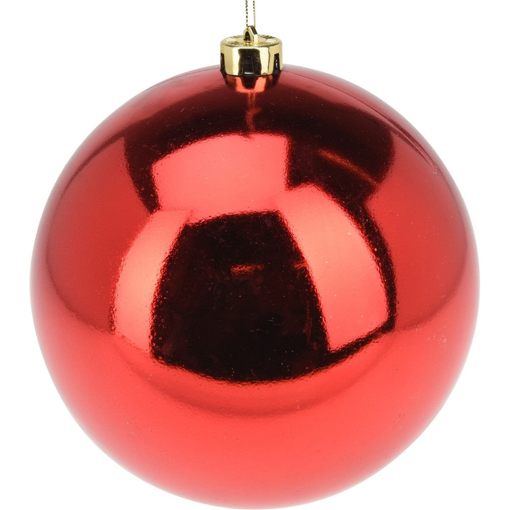 Koopman Christmas Ball, Xmas Ornament, Holiday Seasonal Decoration for Tree, Home, Office, Party, Tabletop & Festive Display, – 140mm Red Assorted 1 Piece