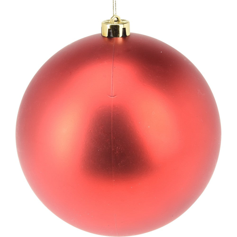 Koopman Christmas Ball, Xmas Ornament, Holiday Seasonal Decoration for Tree, Home, Office, Party, Tabletop & Festive Display, – 140mm Red Assorted 1 Piece