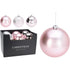 Koopman Christmas Ball, Xmas Ornament, Holiday Seasonal Decoration for Tree, Home, Office, Party, Tabletop & Festive Display, – 140mm Pink Assorted 1 Piece