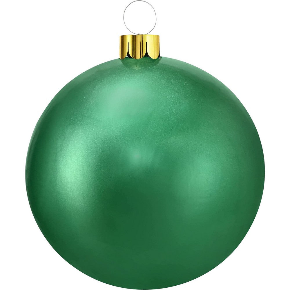 Koopman Inflatable Christmas Ball, Xmas Ornament, Holiday Seasonal Decoration for Tree, Home, Garden, Party & Festive Display –  45cm Green