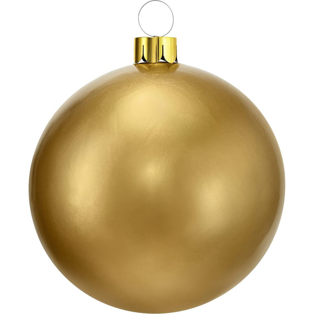 Koopman Inflatable Christmas Ball, Xmas Ornament, Holiday Seasonal Decoration for Tree, Home, Garden, Party & Festive Display –  65cm Gold