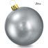 Koopman Inflatable Christmas Ball, Xmas Ornament, Holiday Seasonal Decoration for Tree, Home, Garden, Party & Festive Display –  65cm Silver