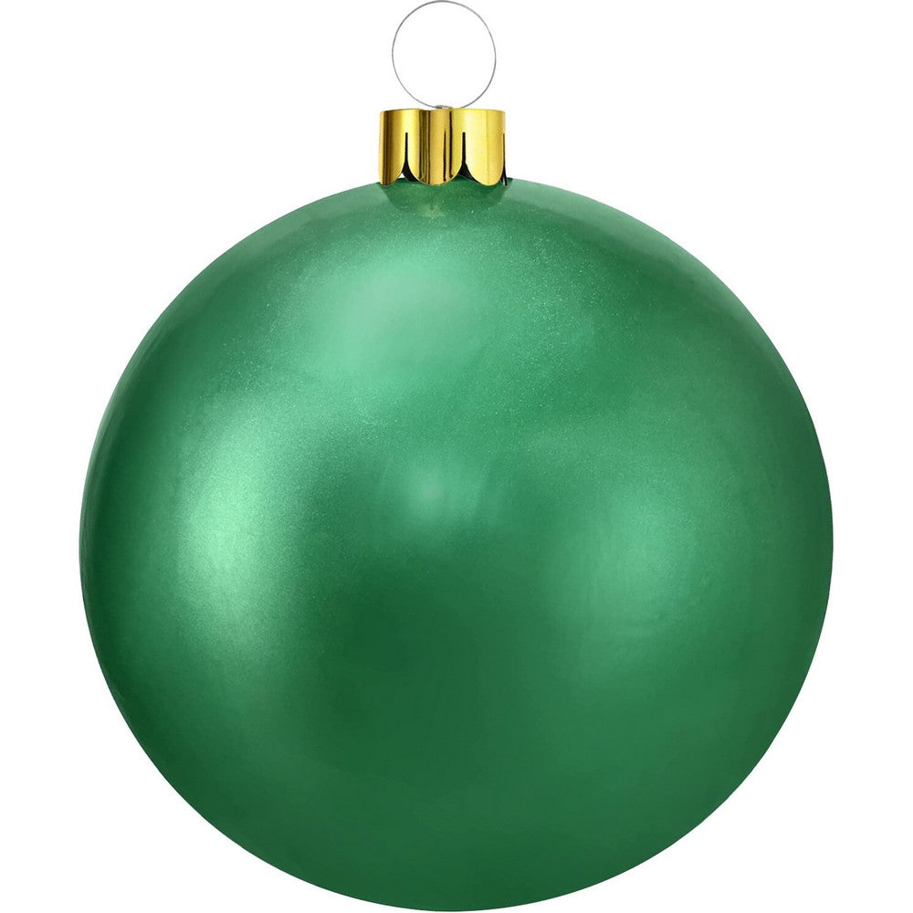 Koopman Inflatable Christmas Ball, Xmas Ornament, Holiday Seasonal Decoration for Tree, Home, Garden, Party & Festive Display –  65cm Green