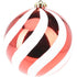 Koopman Christmas Ball – 14cm Red Stripe Xmas Ornament, Holiday Seasonal Decoration for Tree, Home, Office, Party, Tabletop & Festive Display