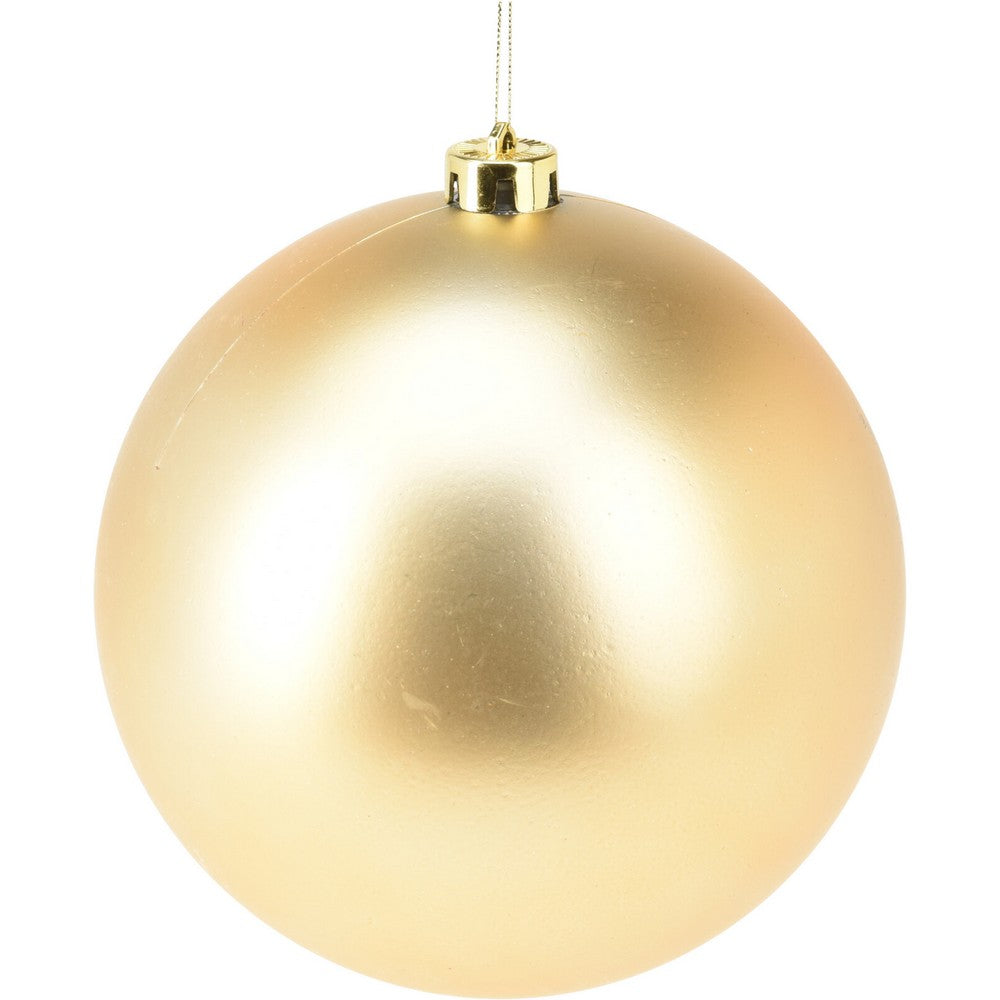Koopman Christmas Ball, Xmas Ornament, Holiday Seasonal Decoration for Tree, Home, Office, Party, Tabletop & Festive Display – 140mm Gold, Assorted 1 Piece