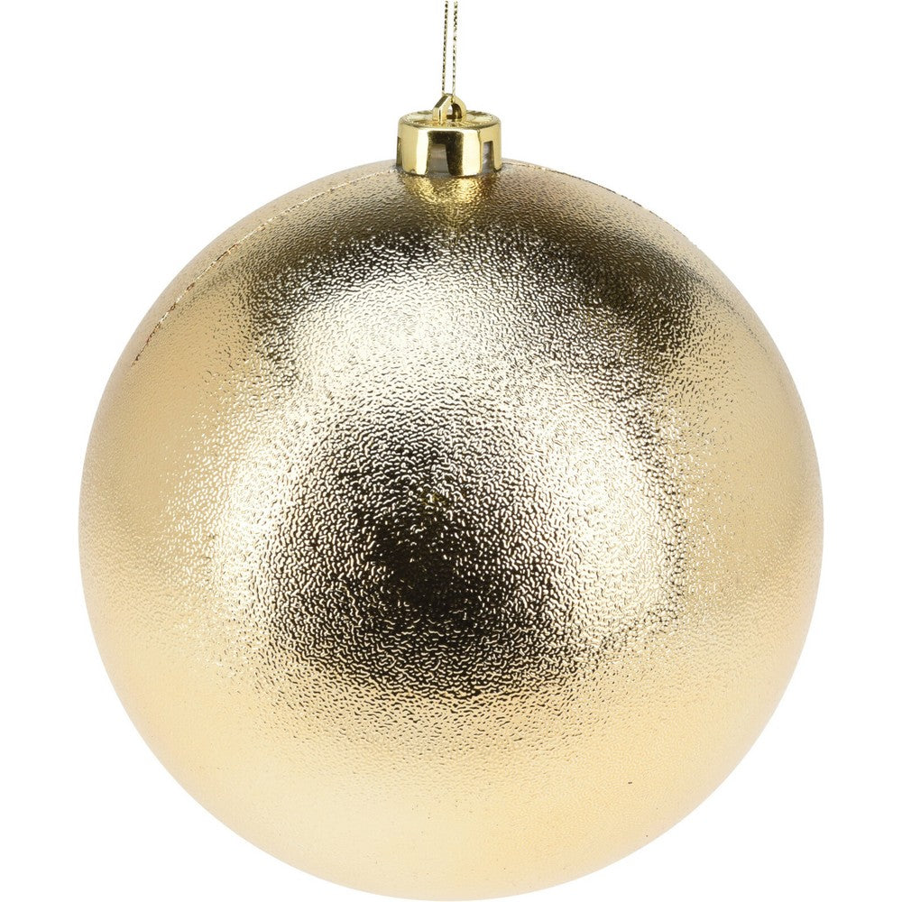 Koopman Christmas Ball, Xmas Ornament, Holiday Seasonal Decoration for Tree, Home, Office, Party, Tabletop & Festive Display – 140mm Gold, Assorted 1 Piece