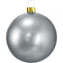 Koopman Inflatable Christmas Ball, Xmas Ornament, Holiday Seasonal Decoration for Tree, Home, Garden, Party & Festive Display –  45cm Silver