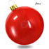 Koopman Inflatable Christmas Ball, Xmas Ornament, Holiday Seasonal Decoration for Tree, Home, Garden, Party & Festive Display –  45cm Red