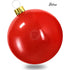 Koopman Inflatable Christmas Ball, Xmas Ornament, Holiday Seasonal Decoration for Tree, Home, Garden, Party & Festive Display –  65cm Red
