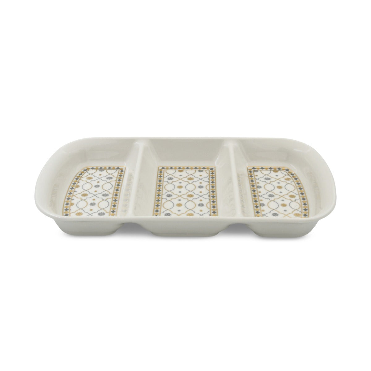 Rosa Andalus 3 Divided Serving Plate