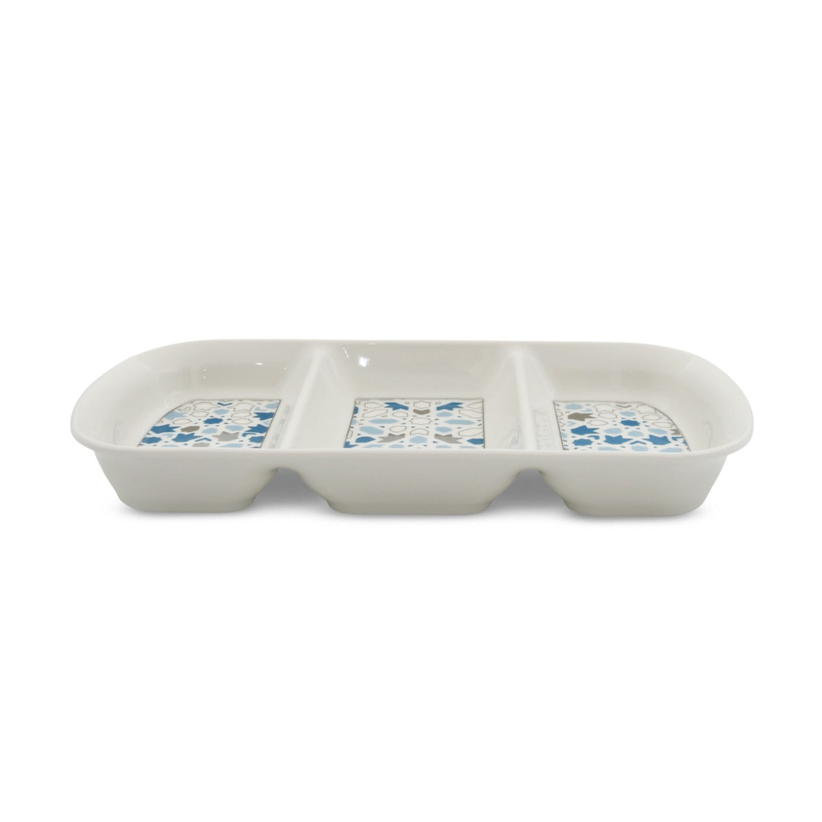 Rosa Nogoum 3 Divided Serving Plate