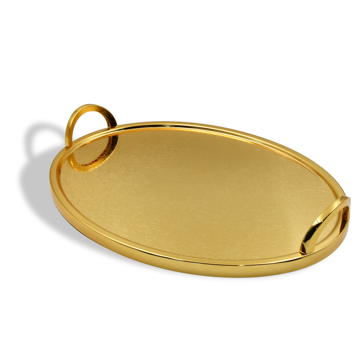 Homesmiths Ramadan Large Oval Serving Tray Gold