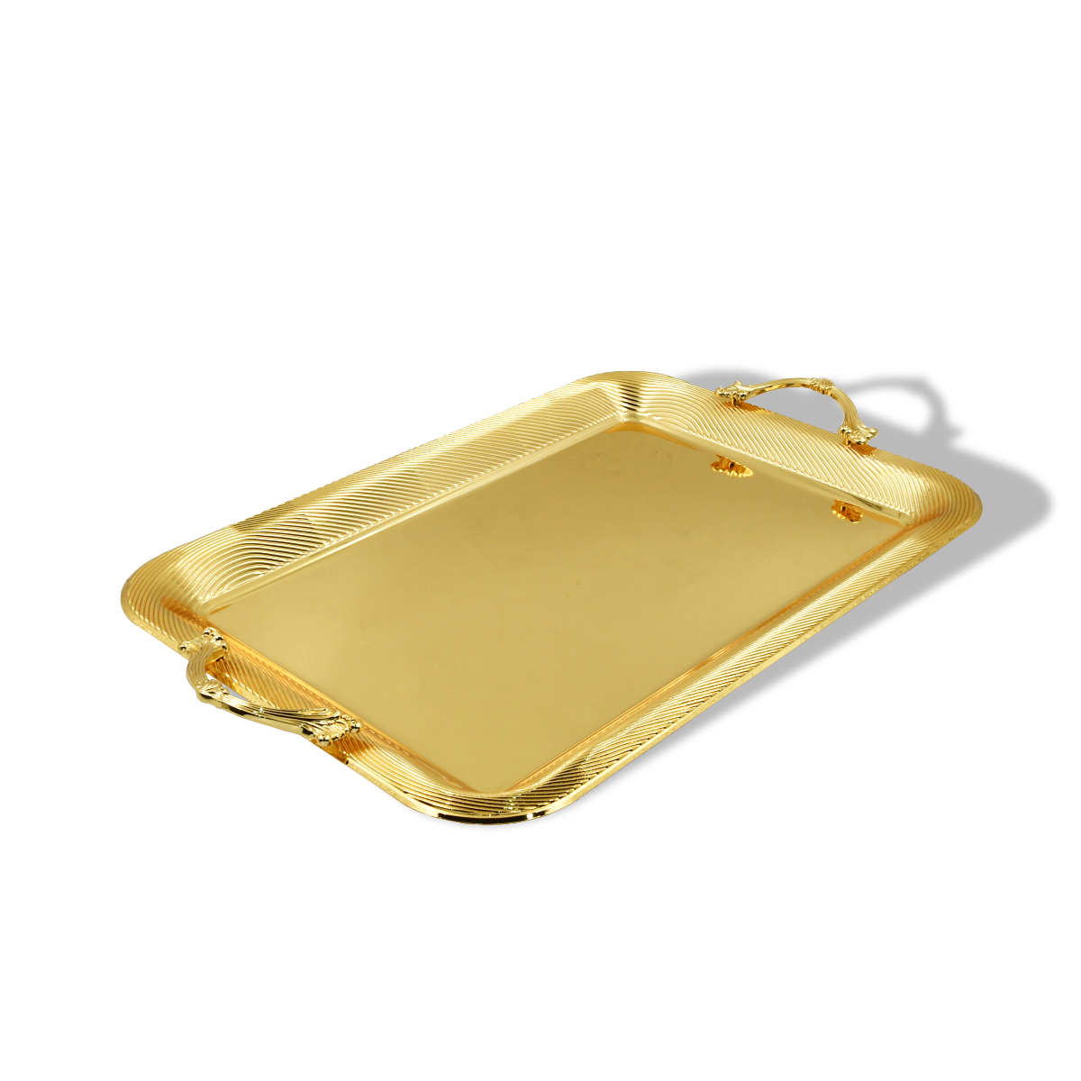 Homesmiths Ramadan Rectangle Tray Medium Gold