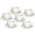 Tognana Golf Bianco 6-Piece Tea Cup Set – Elegant Porcelain Cups for Tea, Home, Office & Dining Tableware