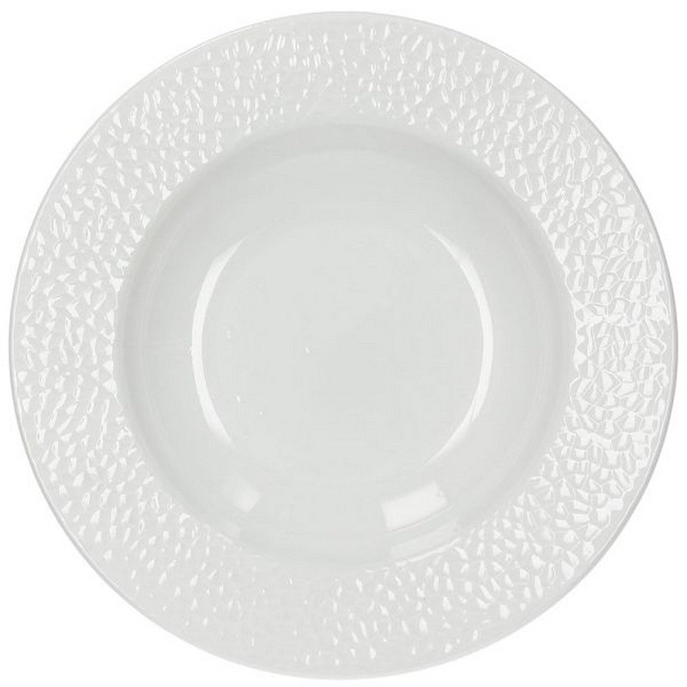 Tognana Golf Bianco 27cm Dinner Plate – Elegant Porcelain Plate for Serving Meals, Home, Office & Dining Tableware