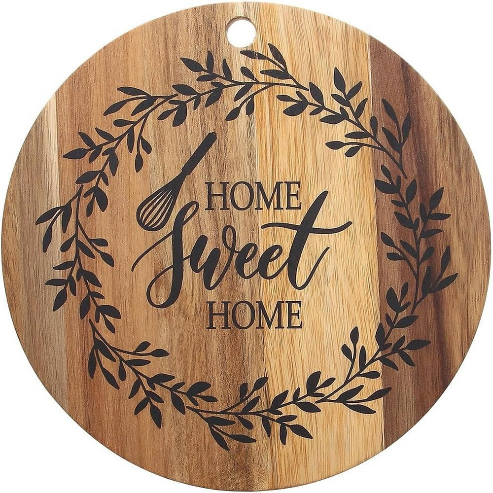 Tognana Kiko 25cm Round Chopping Board – Durable Wooden Cutting Board for Vegetables, Fruits & Meat, Kitchen & Dining Essentials