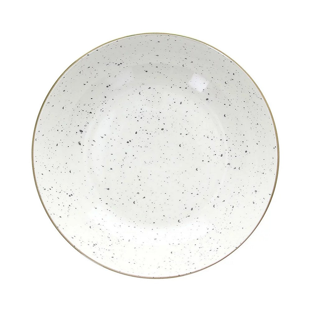 Tognana Bamboo Bianco 20cm Soup Plate – Elegant Bamboo & Porcelain Bowl for Soups, Stews & Salads, Modern Design for Home, Office & Dining Tableware