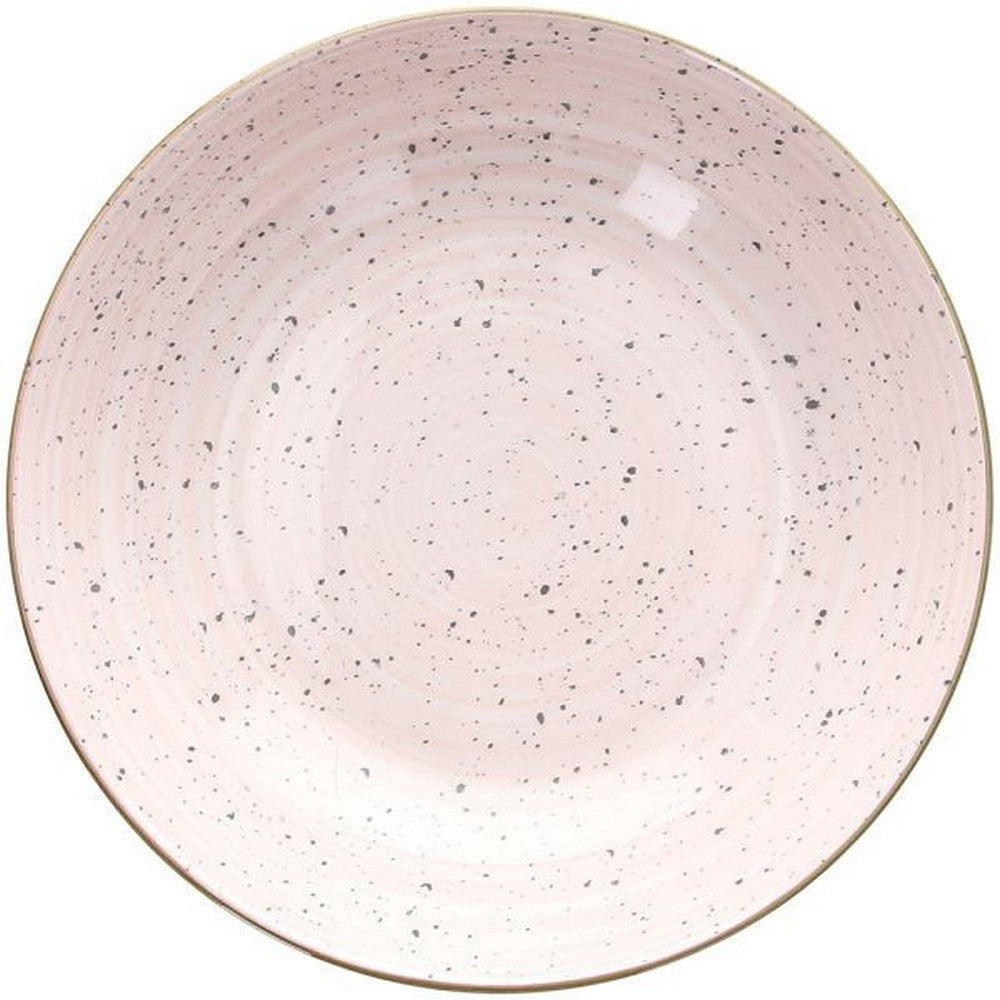 Tognana Bamboo Rosa 20.5cm Soup Plate – Elegant Bamboo & Porcelain Bowl for Soups, Stews & Salads, Modern Design for Home, Office & Dining Tableware