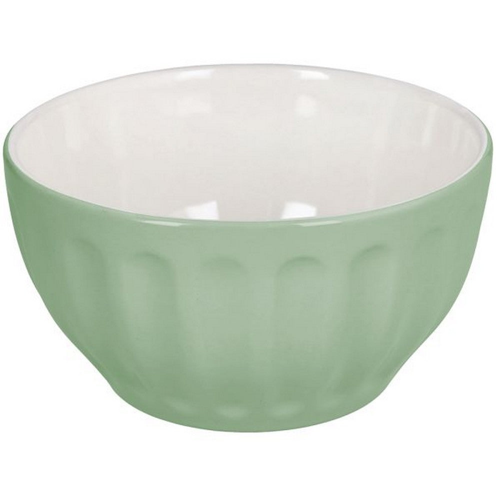 Tognana Madrid Camille Verde 14cm Bowl – Elegant Porcelain Bowl for Soups, Cereals & Desserts, Modern Design for Home, Office & Dining Tableware