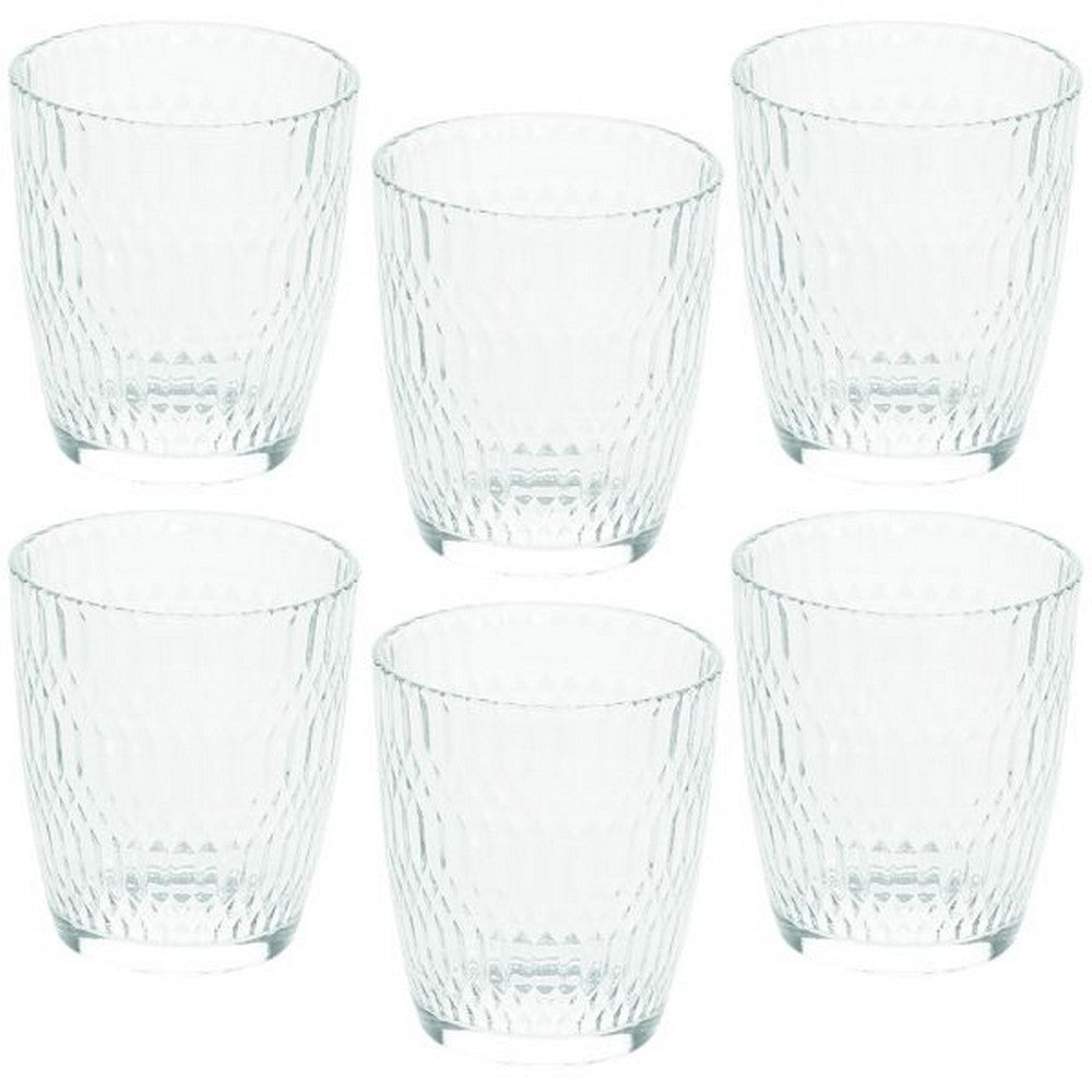 Tognana Seoul 6-Piece 310ml Tumbler Glass Set – Elegant Glasses for Water, Juice & Cold Beverages for Home, Office & Dining Tableware