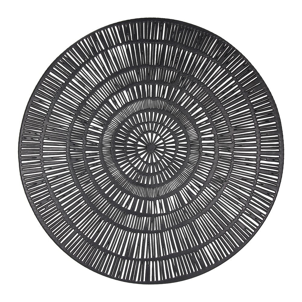 Tognana Arpa Placemat Woven Table Mat for Dining, Kitchen & Home, Elegant Modern Design, Durable & Easy-to-Clean, 38cm – Black