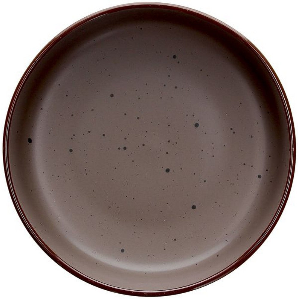 Tognana Urban Marrone Soup Plate – Porcelain Bowl for Soups, Salads & Desserts, Modern Brown Design for Home & Dining