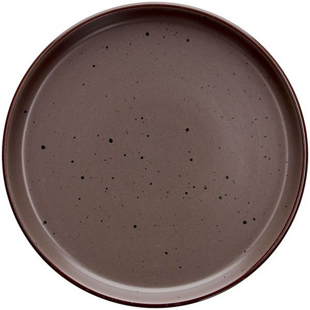 Tognana Urban Marrone 20cm Dessert Plate – Porcelain Plate for Desserts, Appetizers & Snacks, Modern Brown Design for Home & Dining