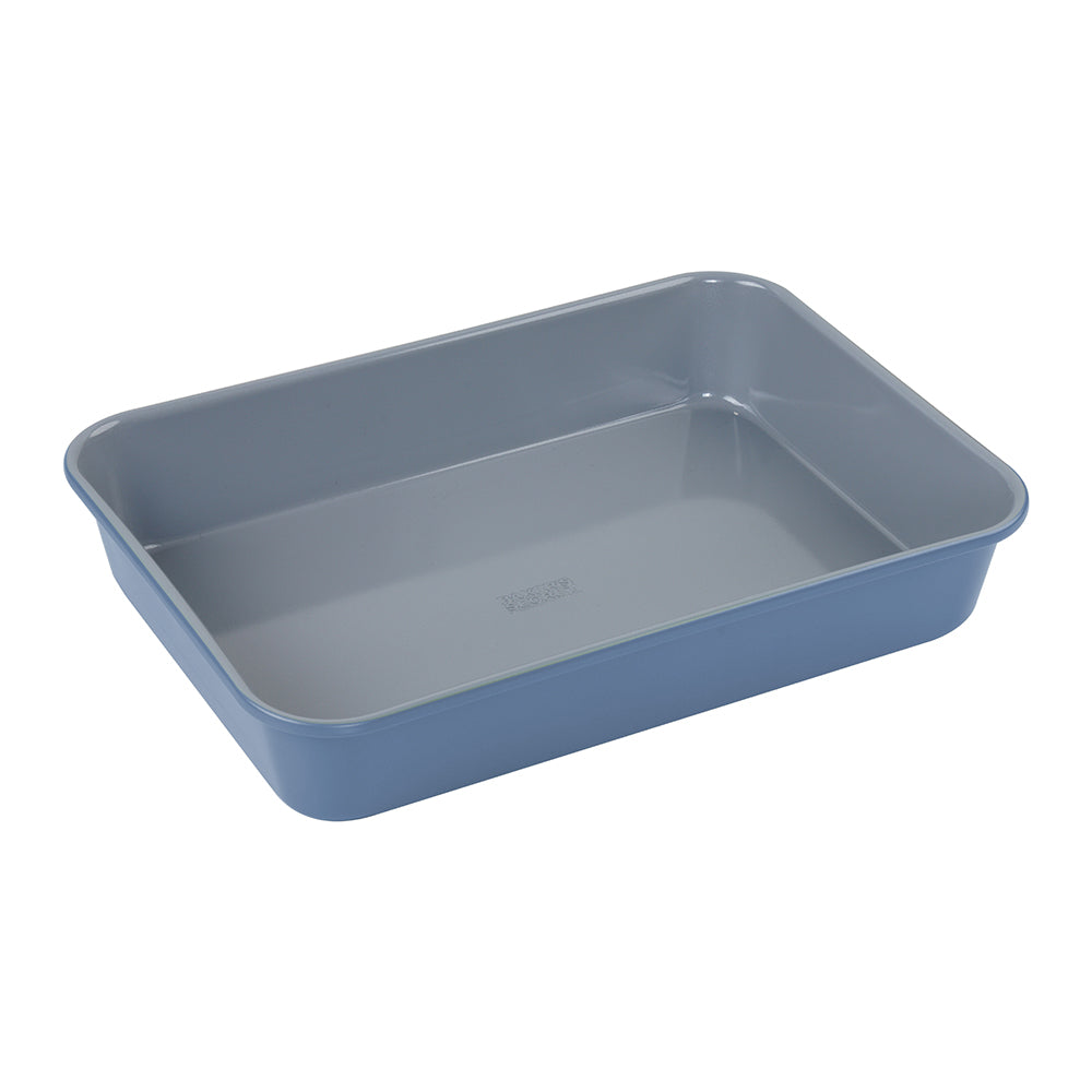 Baker's Secret Two-Tone Rectangular Baking Pan –  Non-Stick Roasting Tray, Heavy-Duty Carbon Steel, Ideal for Lasagna, Roasting & Baking