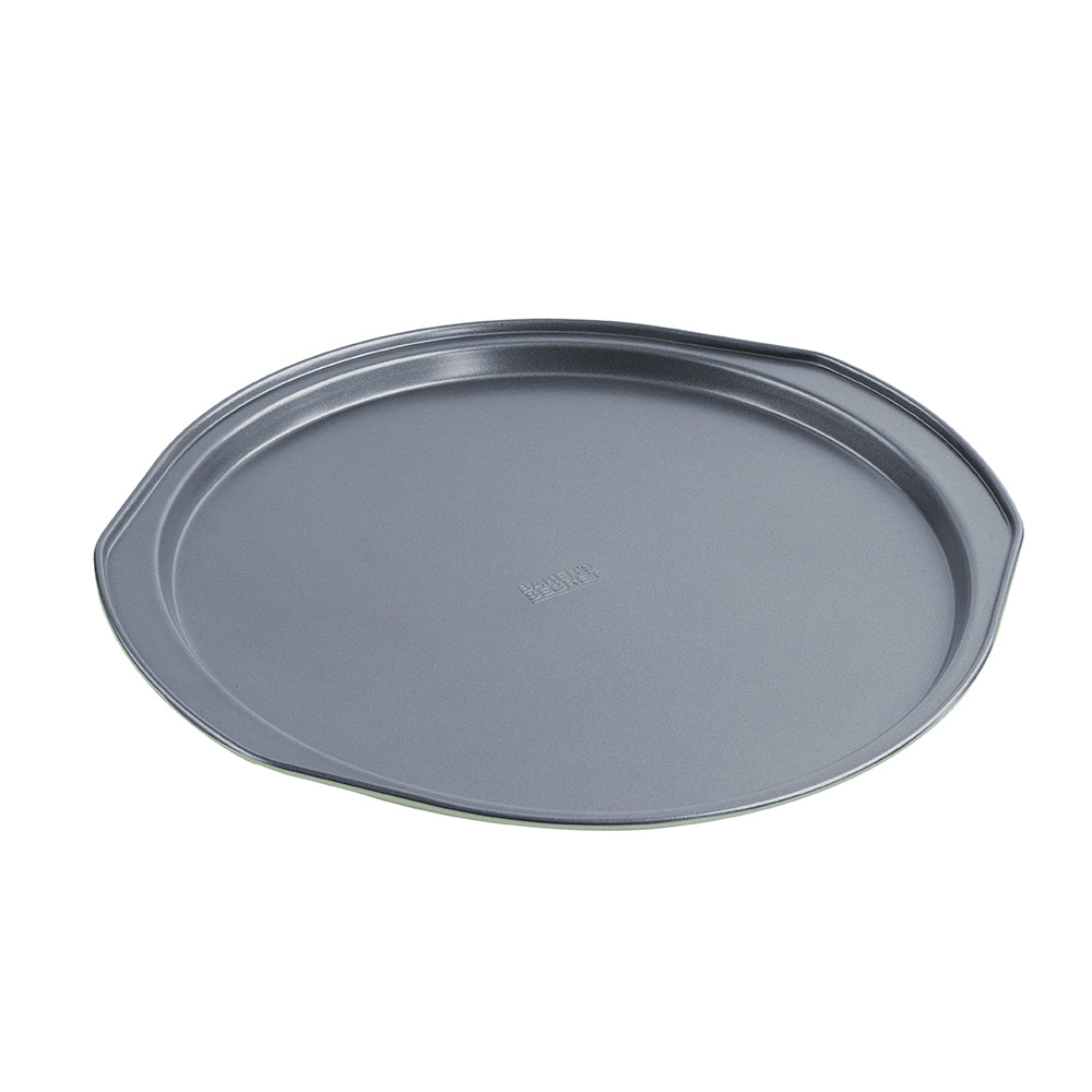 Baker's Secret Two-Tone Pizza Pan –  Non-Stick Crisper Tray, Durable Carbon Steel, Ideal for Baking Pizza, Flatbreads & Snacks