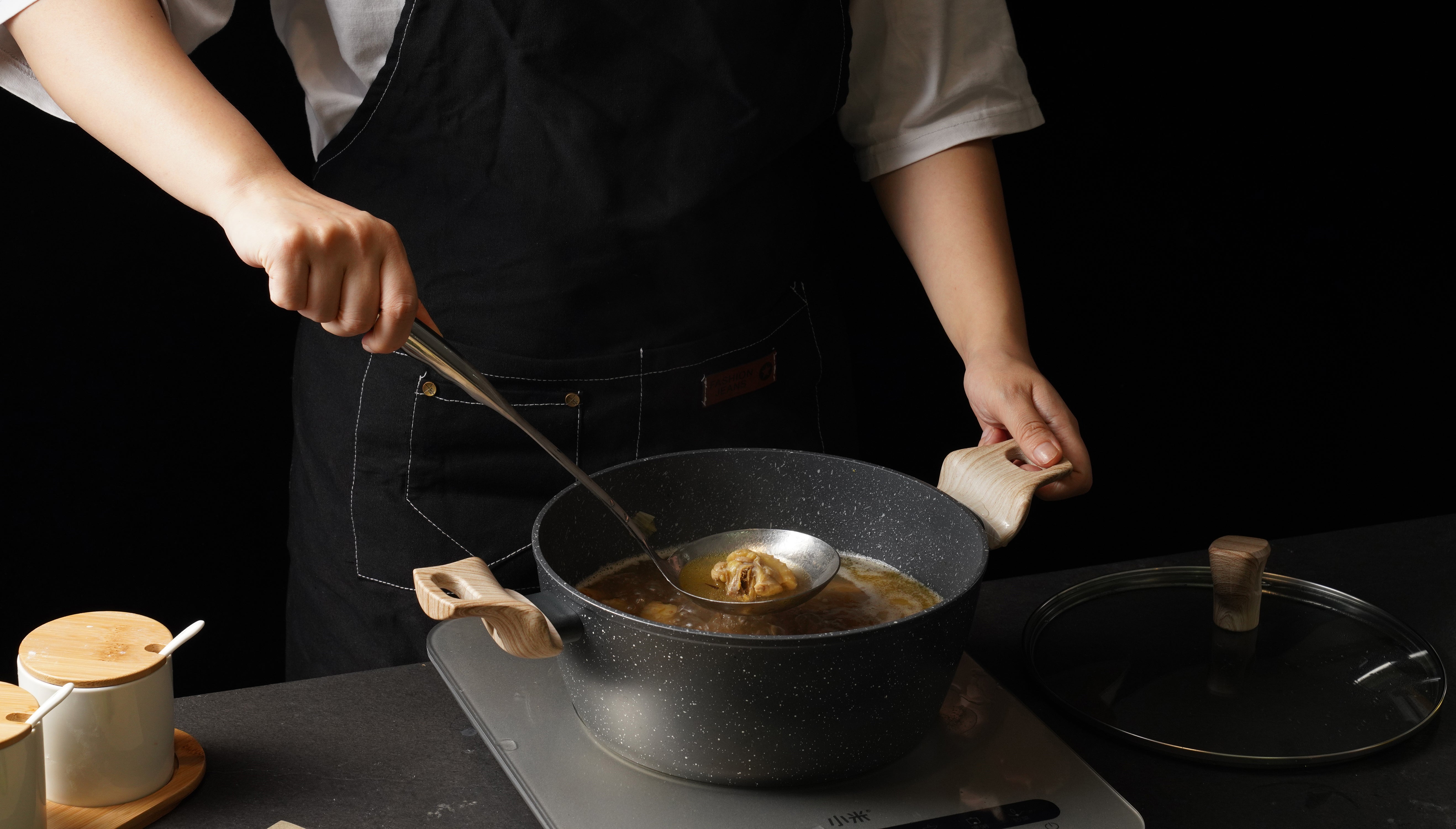 Baker's Secret 34.3cm Stainless Steel Ladle – Durable Kitchen Accessory for Serving, Scooping & Cooking