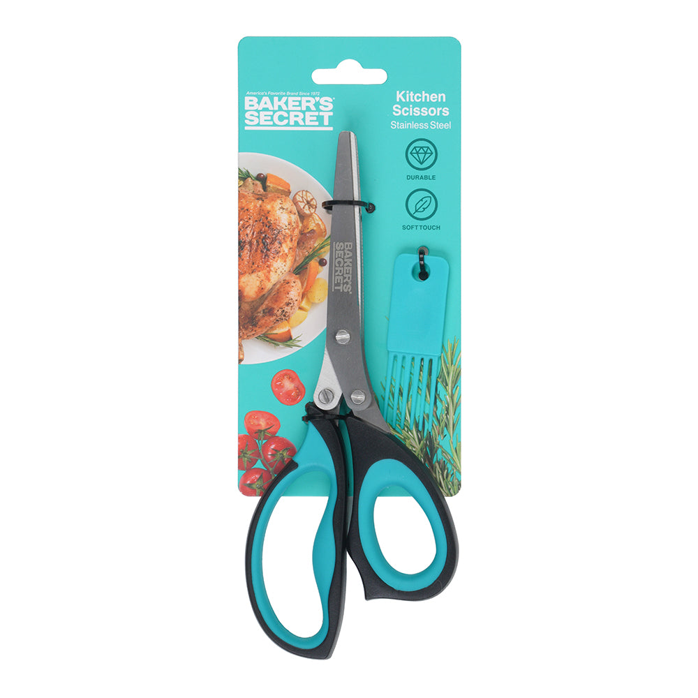 Baker's Secret 21cm Kitchen Scissors – Versatile Kitchen Accessory for Cutting, Trimming, Food Prep & Everyday Use