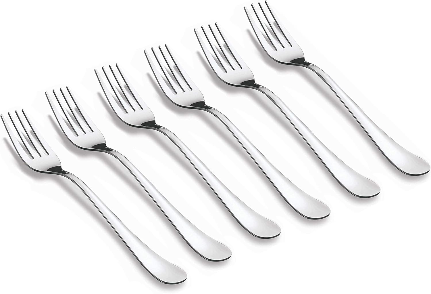 Baker's Secret 6PCS Stainless Steel Dinner Fork Set 20.3cm – Durable Kitchen Accessories for Dining, Serving & Everyday Use