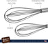 Baker's Secret 2pcs Silicone Whisk Set – High-Quality Kitchen Tools for Whisking, Mixing & Durable Baking Use