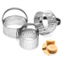 Baker's Secret 3pcs Stainless Steel Cookie Cutter Set – Durable Kitchen Tools for Baking, Shaping & Food Preparation