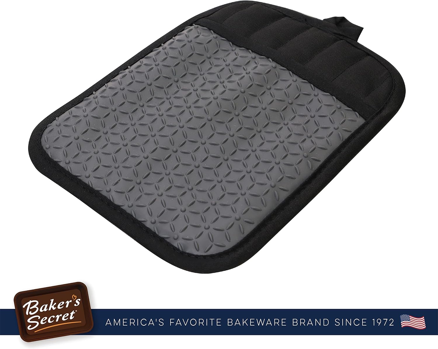 Baker's Secret 8.8 Inch Silicone Pot Holder – Heat-Resistant Kitchen Tool for Safe Handling & Cooking