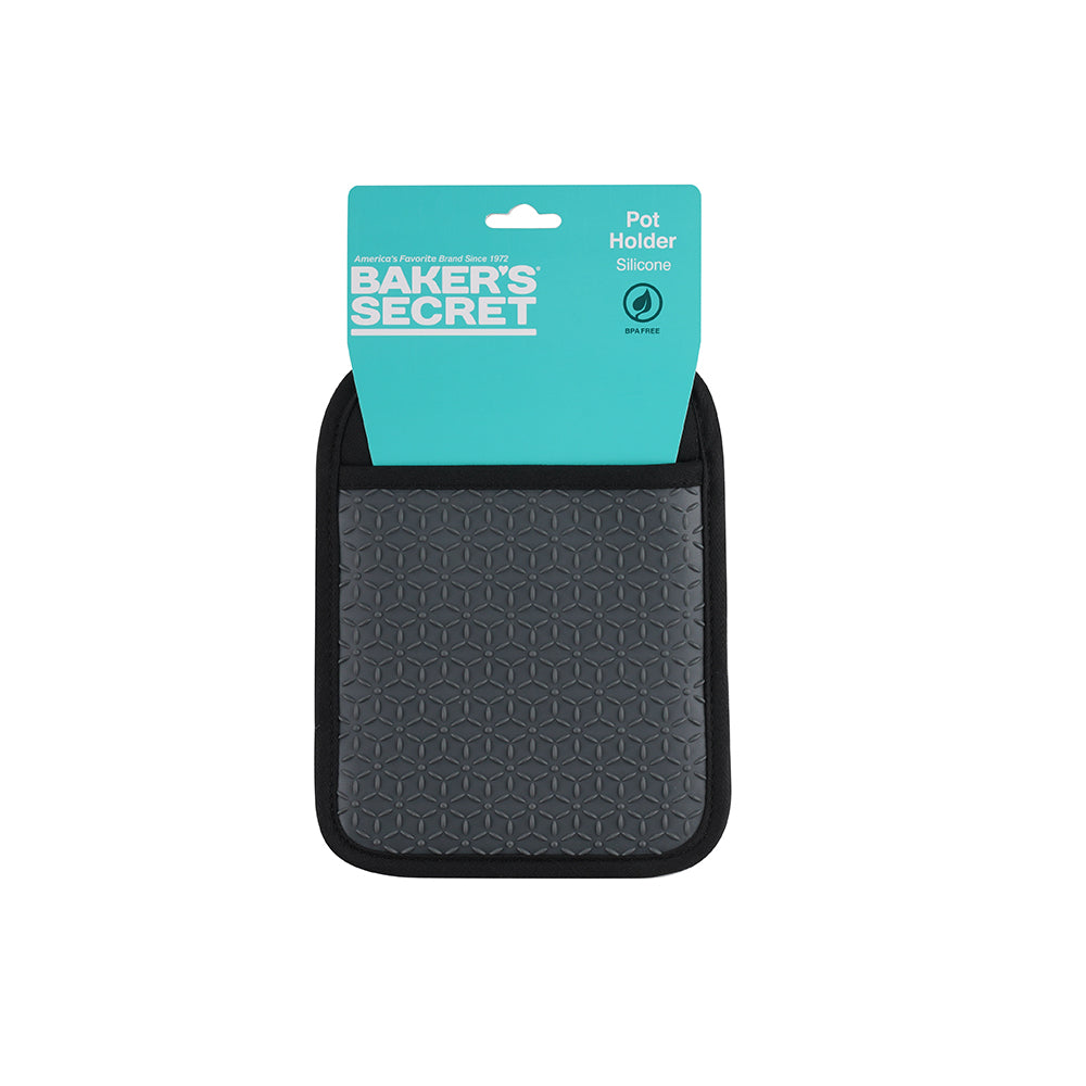 Baker's Secret 8.8 Inch Silicone Pot Holder – Heat-Resistant Kitchen Tool for Safe Handling & Cooking