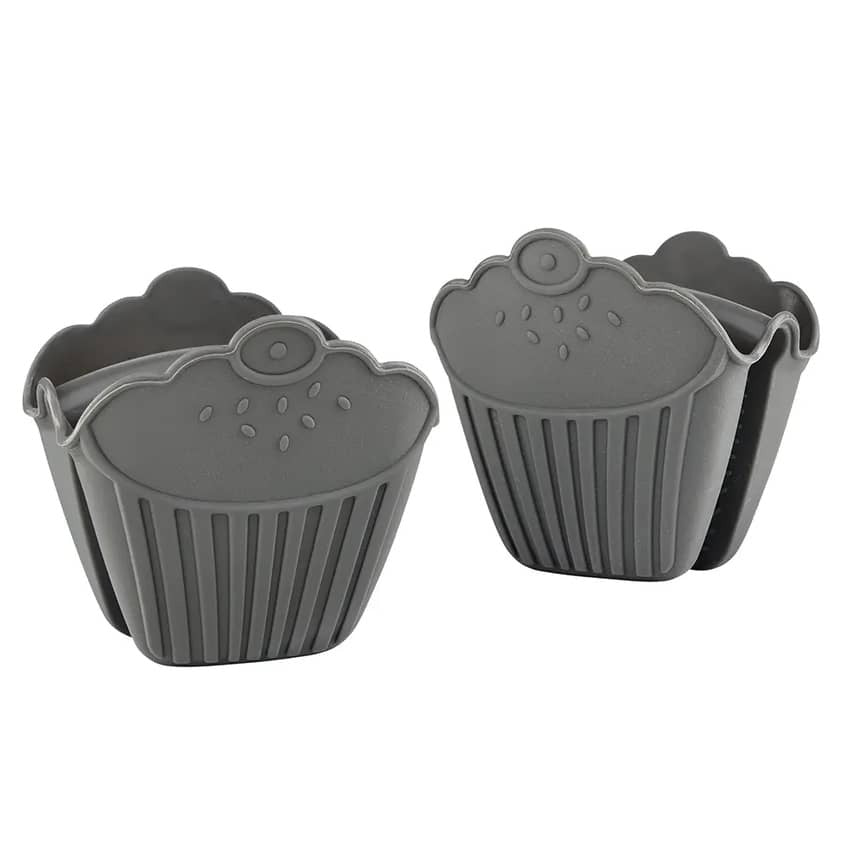 Baker's Secret 4.4 Inch Silicone Grabbers Set – Heat-Resistant Kitchen Tools for Safe Grip & Cooking