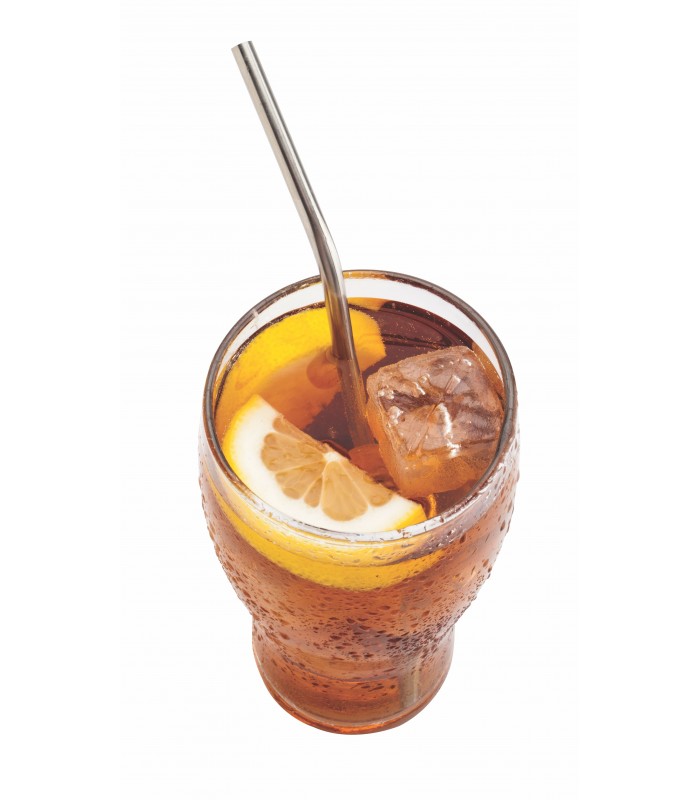 Baker's Secret 6pcs Stainless Steel Straws Set – Reusable Kitchen Accessories for Eco-Friendly Drinking & Durable Use