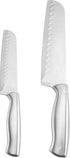 Baker's Secret 2PK Santoku Knives – Versatile Kitchen Tools for Precision Cutting & Durable Performance