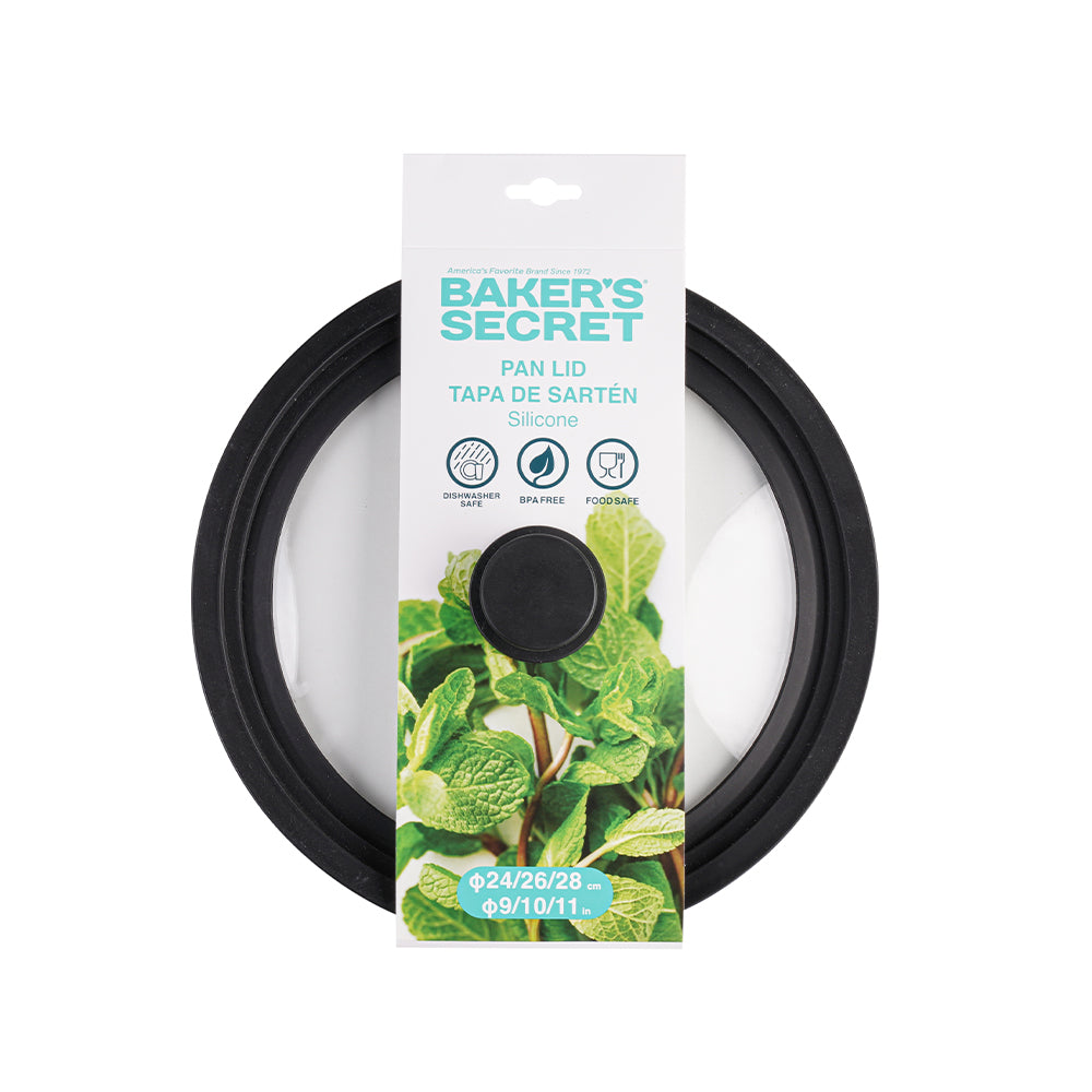 Baker’s Secret Glass Lids 24/26/28cm – Essential Cookware Accessories for Cooking, Steaming & Heat Retention